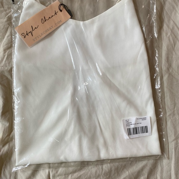 NWT Style cheat woven cami top in ivory - Picture 2 of 3